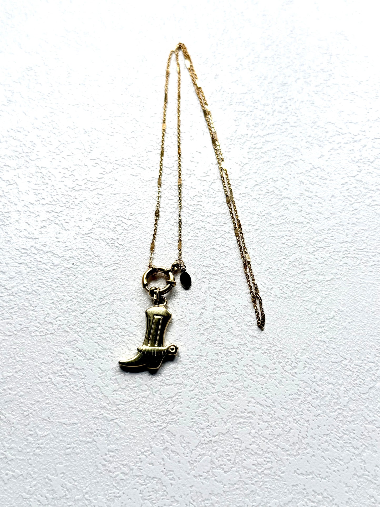 Ranch Girl Kette · inkl. Goldener Cowboy Stiefel Anhänger