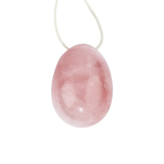 Yoni-Ei aus Obsidian & Rosenquarz | Bewusste Verbindung mit deiner weiblichen Energie.