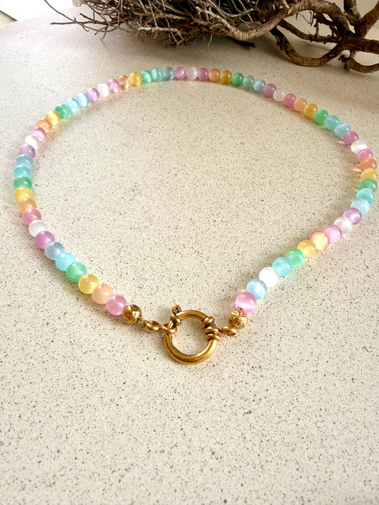Selenit Choker „Aura Glow" | Limited Edition