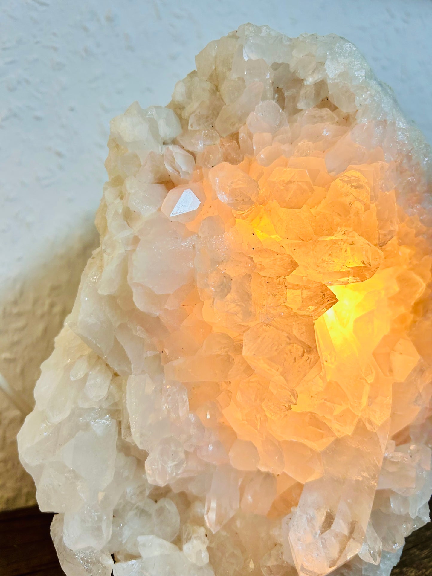 Bergkristall Lampe