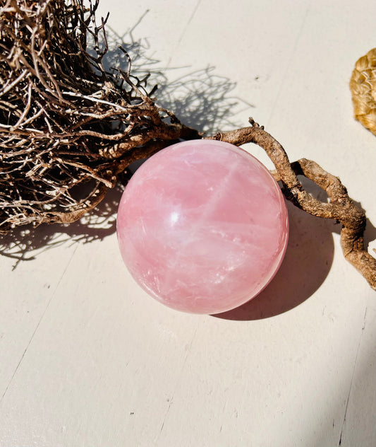 Rosenquarz Kugel