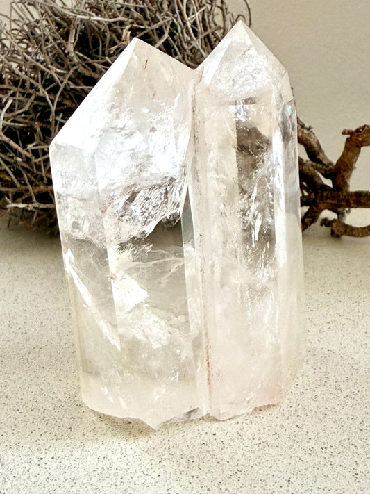 Bergkristall Zwillingsquarz · Einzelstück