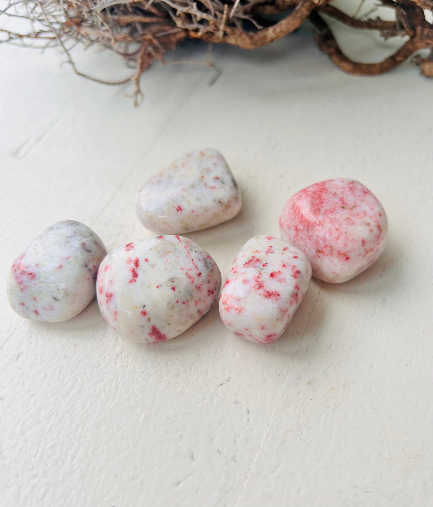 Cinnabaryt | Zinnober Trommelstein