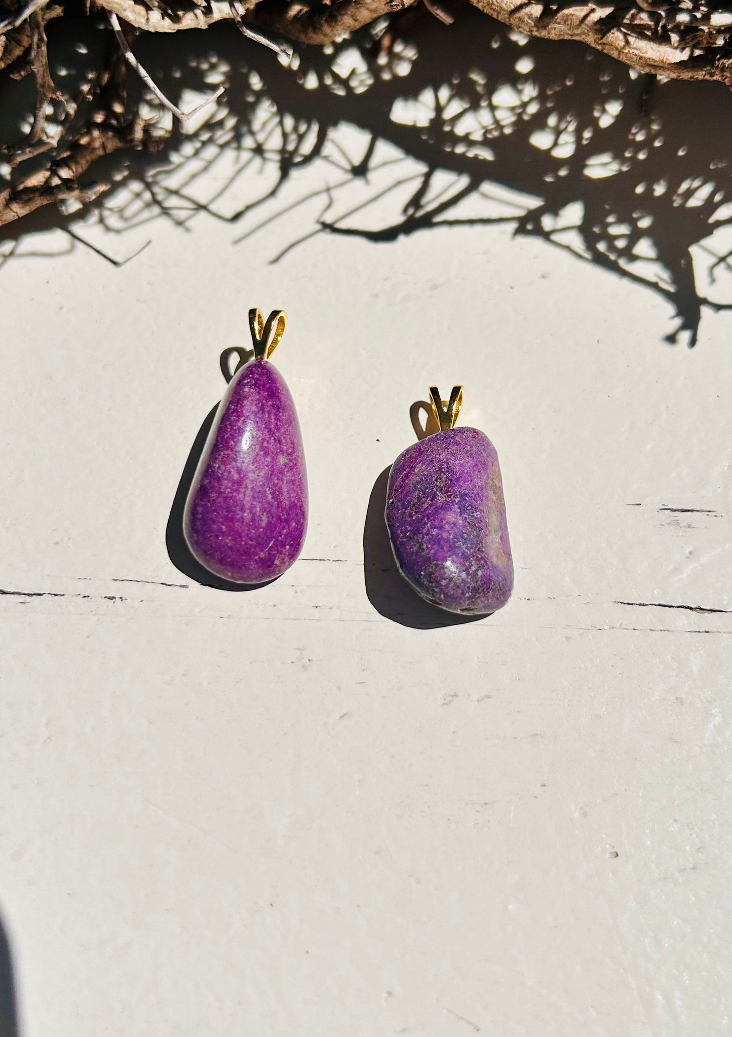 Stichtit Anhänger Gold