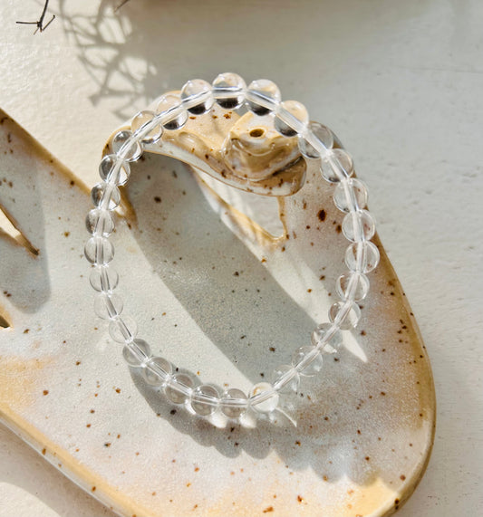 Bergkristall Armband | Facettiert | Kugel