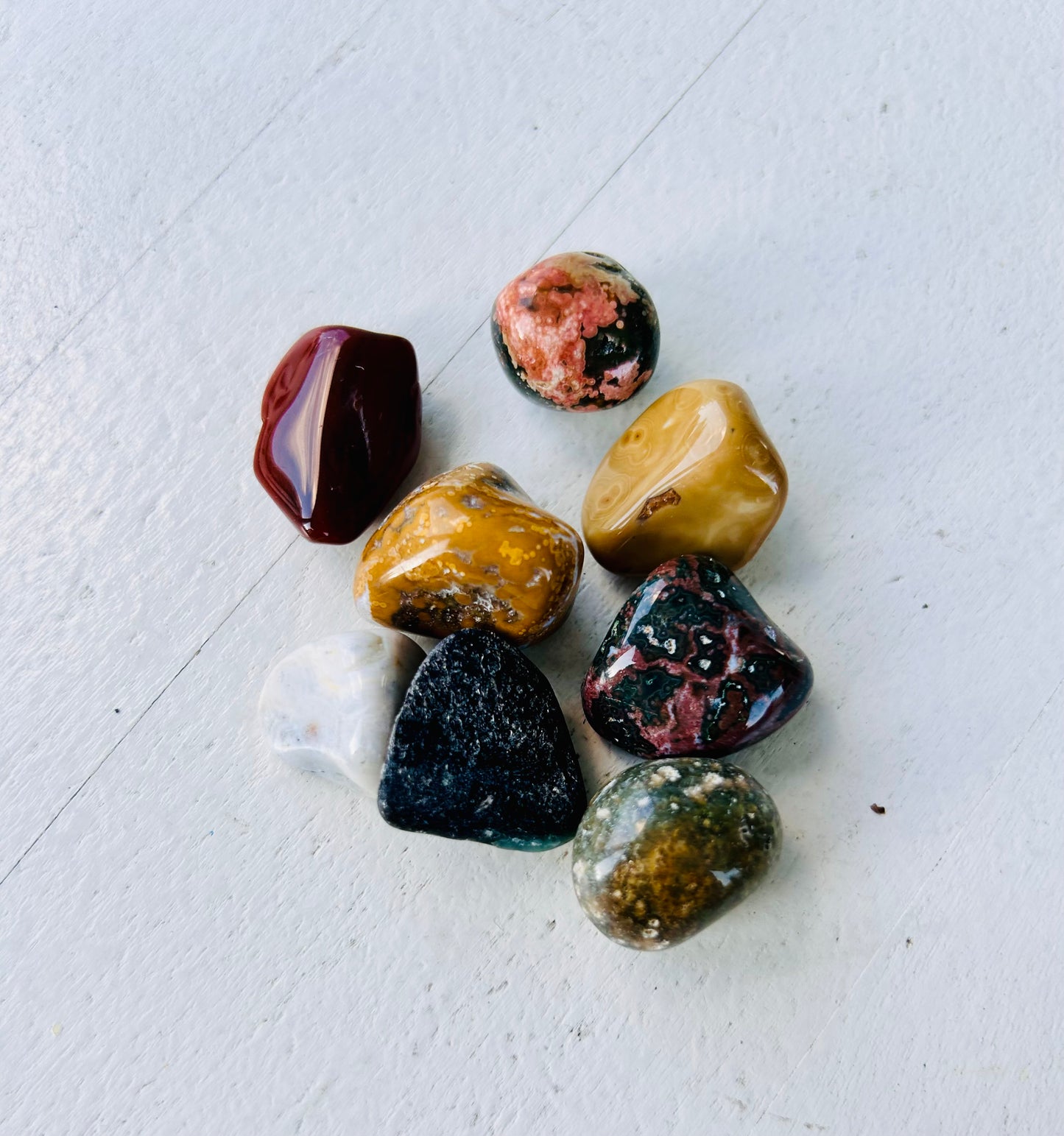 Ozean Jaspis Trommelstein