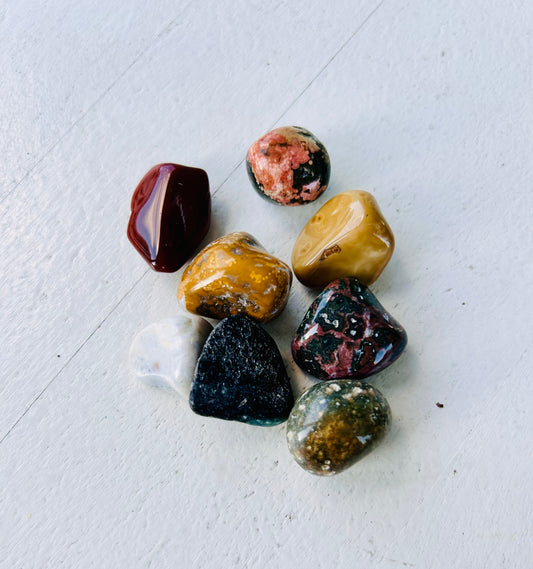 Ozean Jaspis Trommelstein