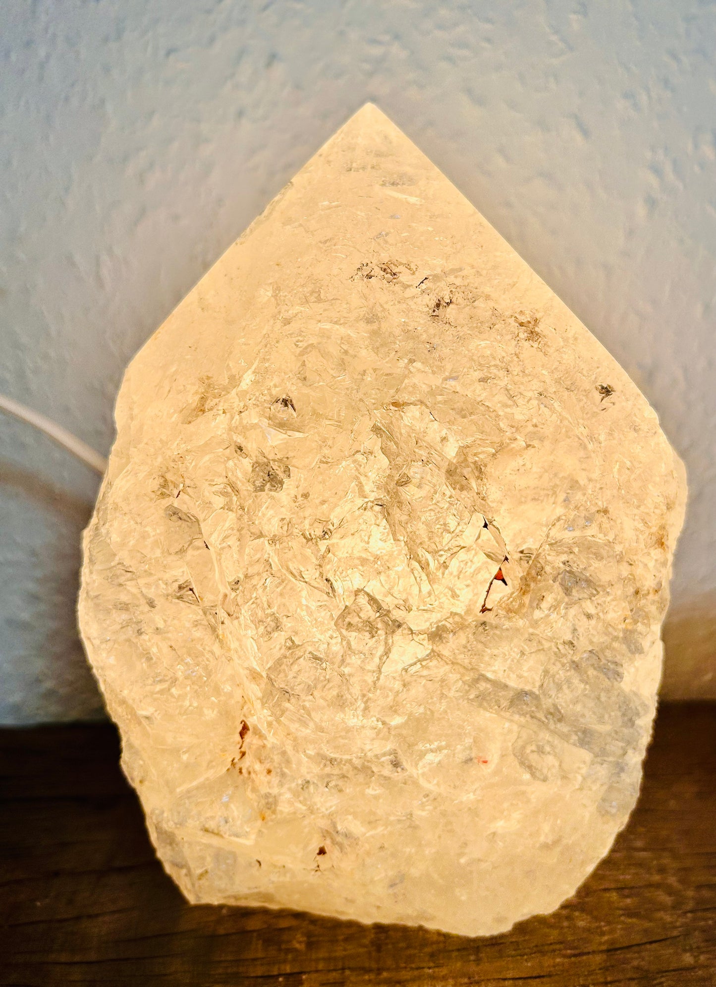 Bergkristall Lampe