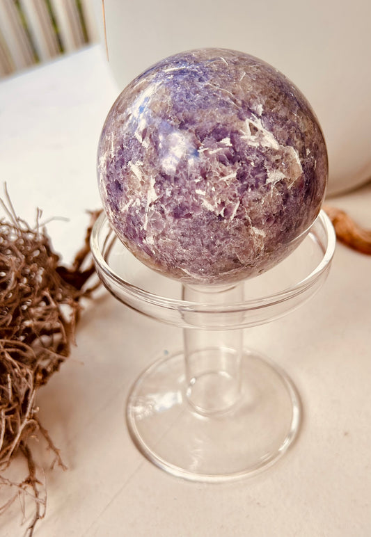 Kugelhalter aus Glas | Lang