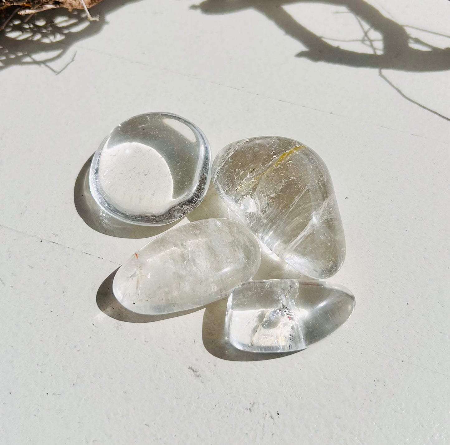 Bergkristall Trommelstein