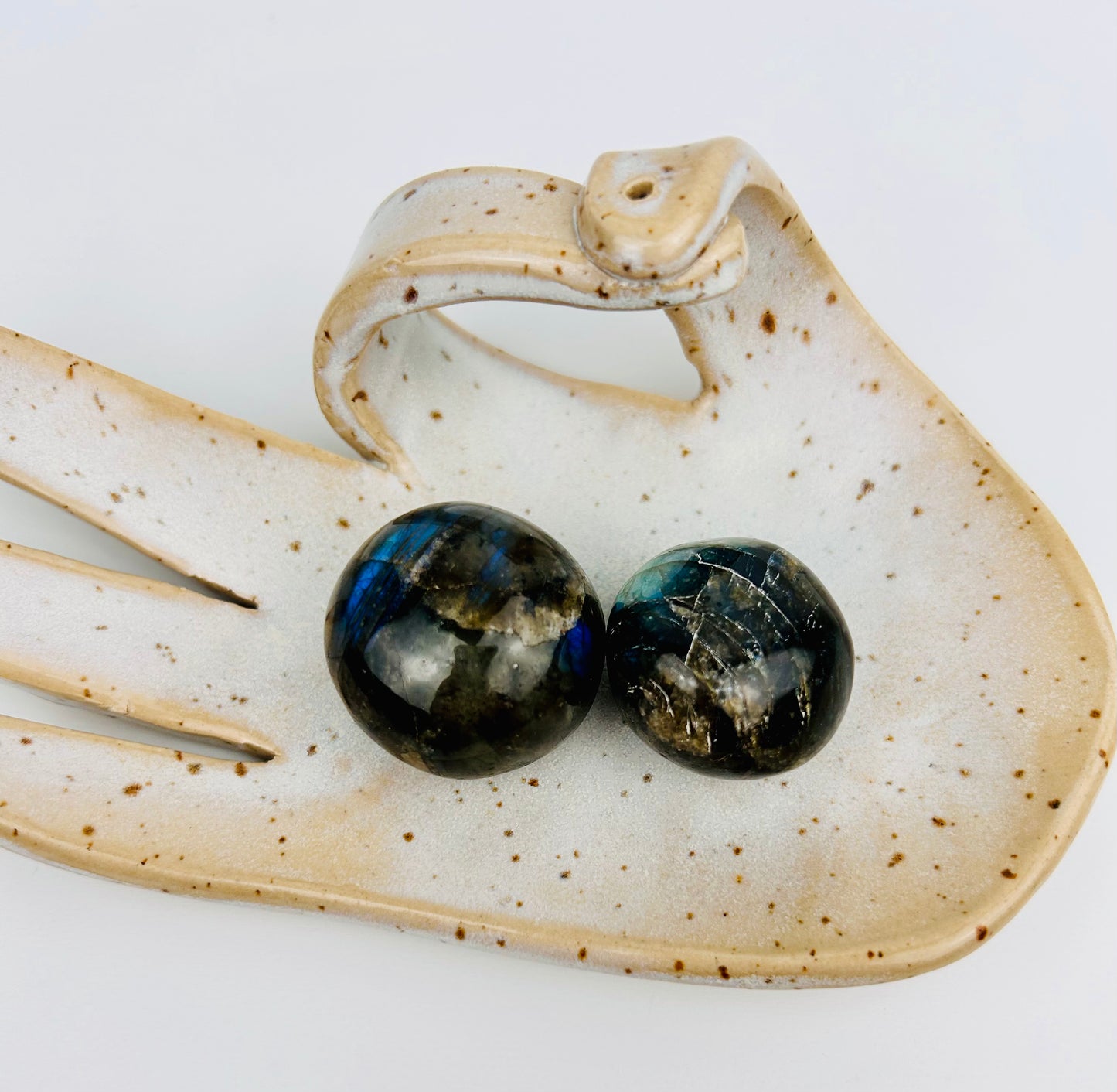 Labradorit Trommelstein | Kugel