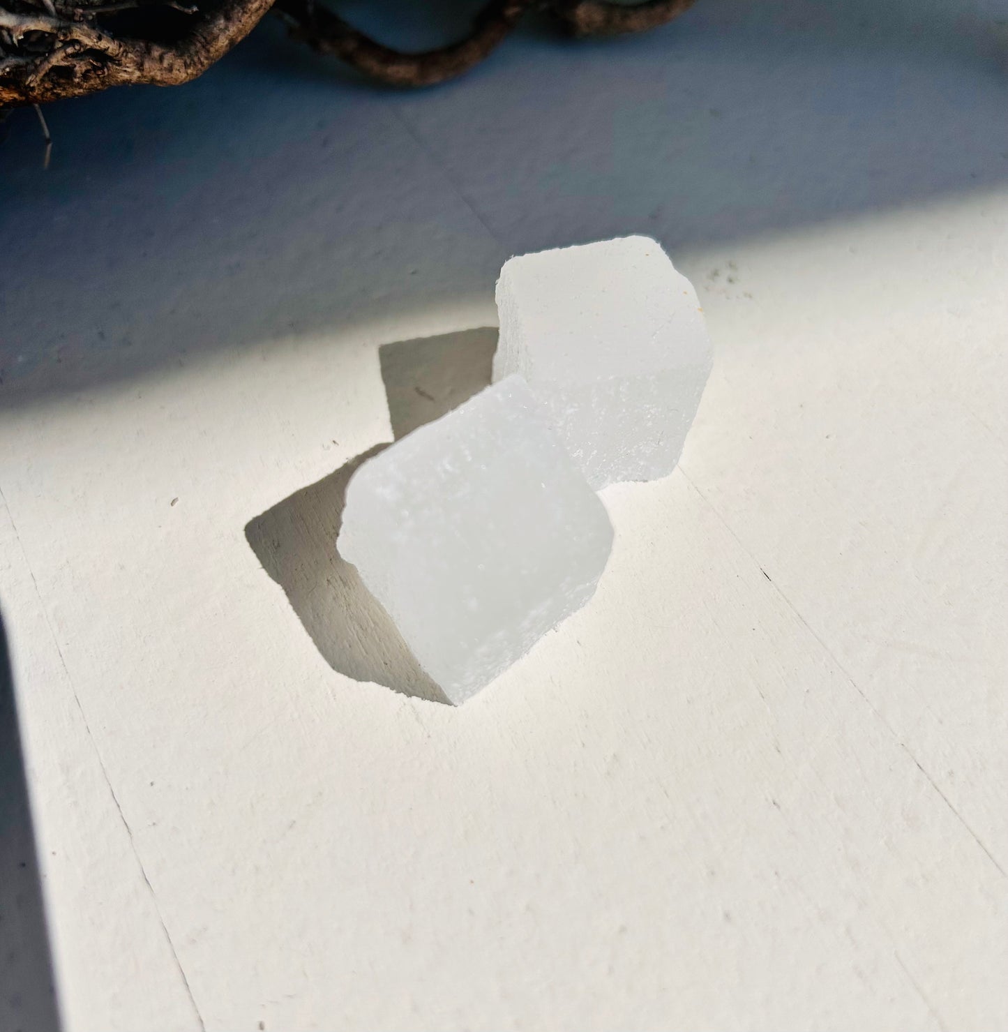 Selenit Würfelstück