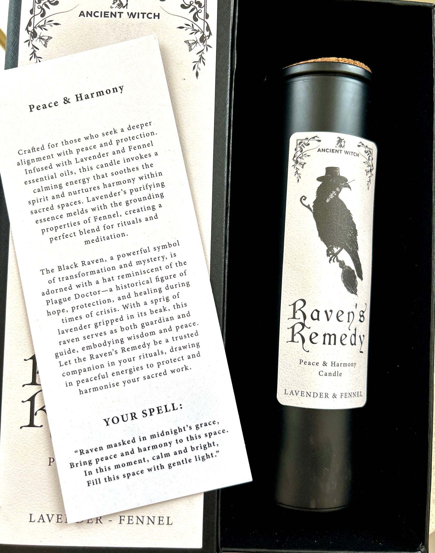 Ravens’ Remedy – Zauberkerze des Friedens & der alten Weisheit