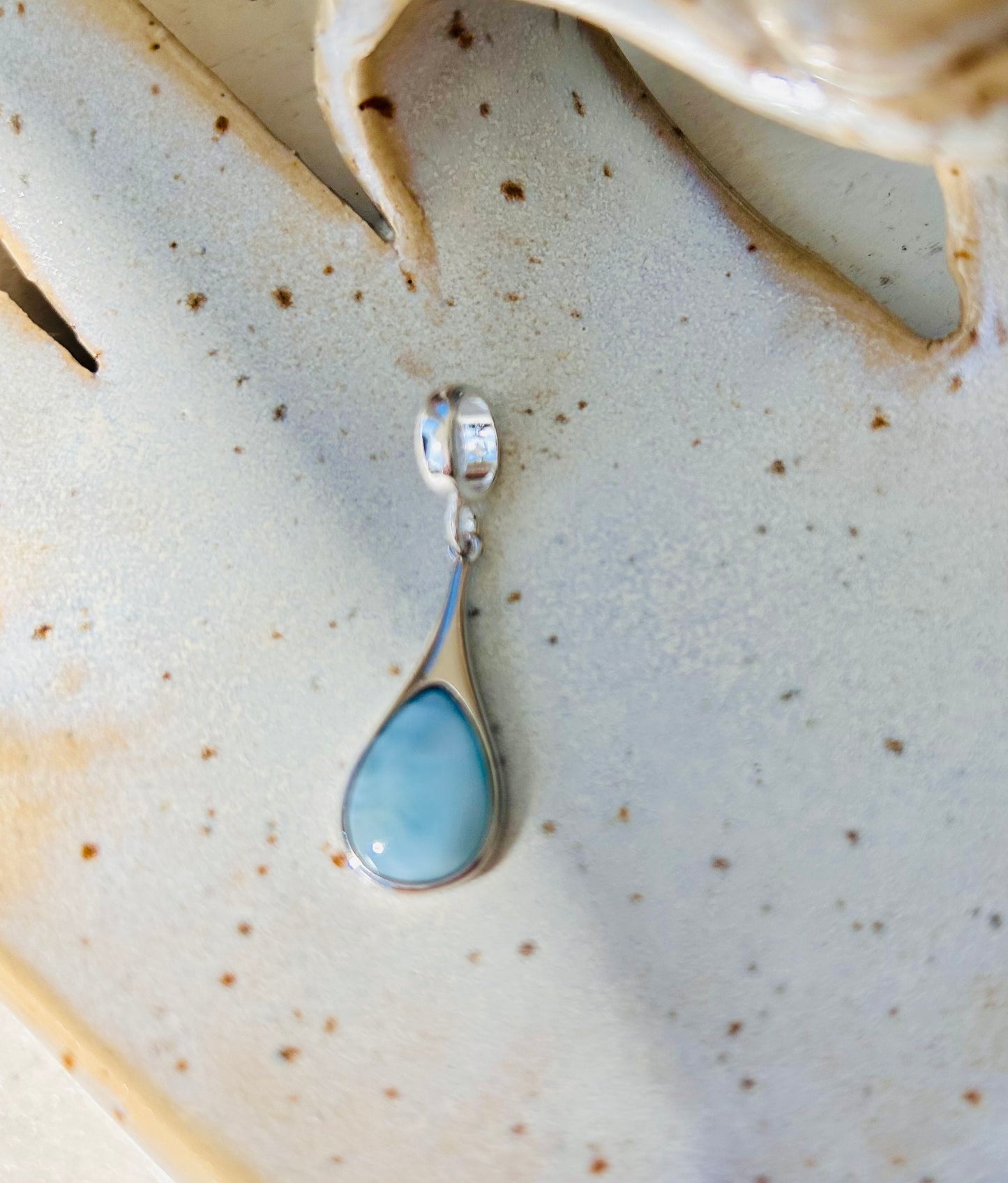 Larimar Anhänger Gold | Silber