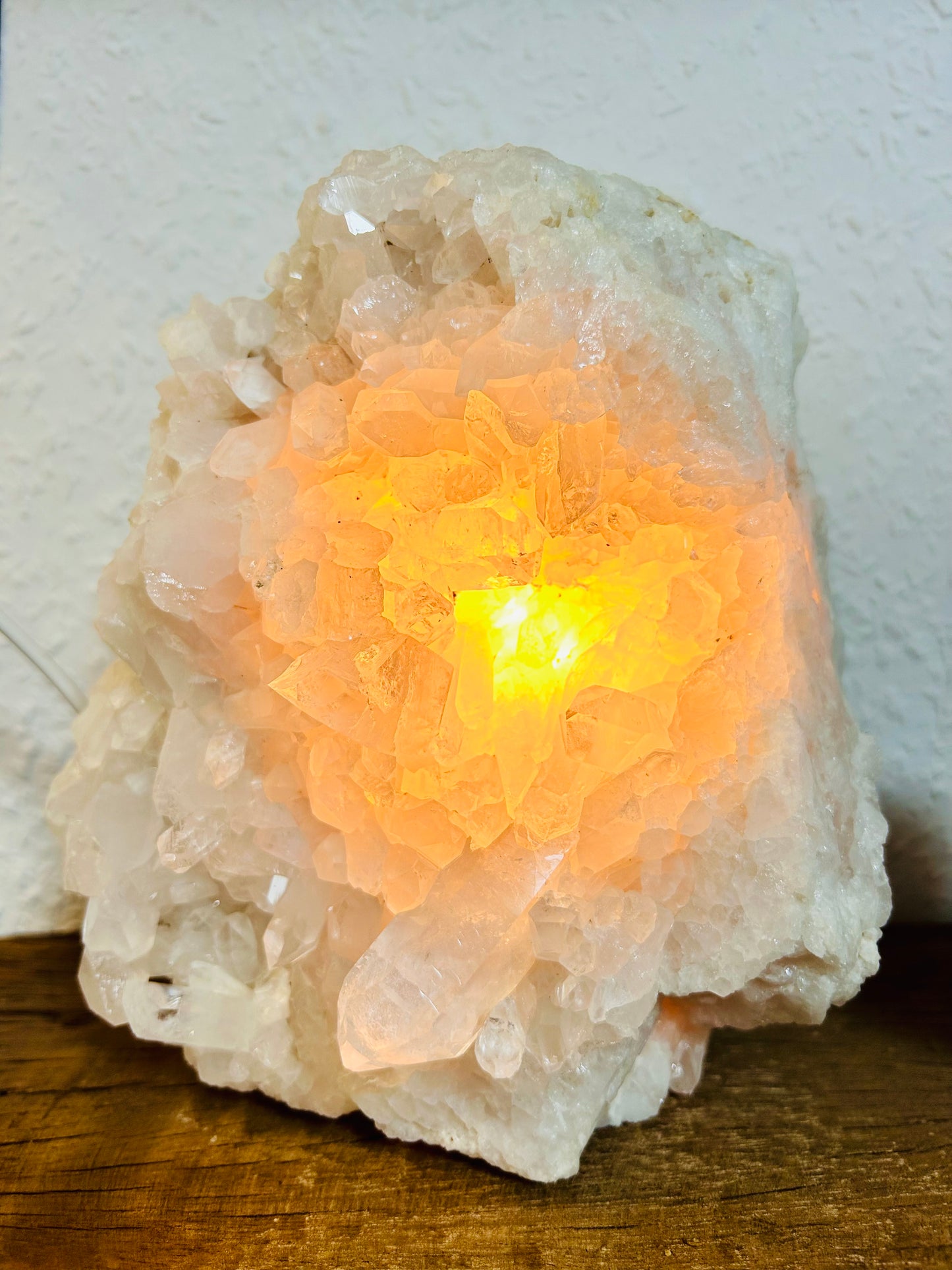 Bergkristall Lampe