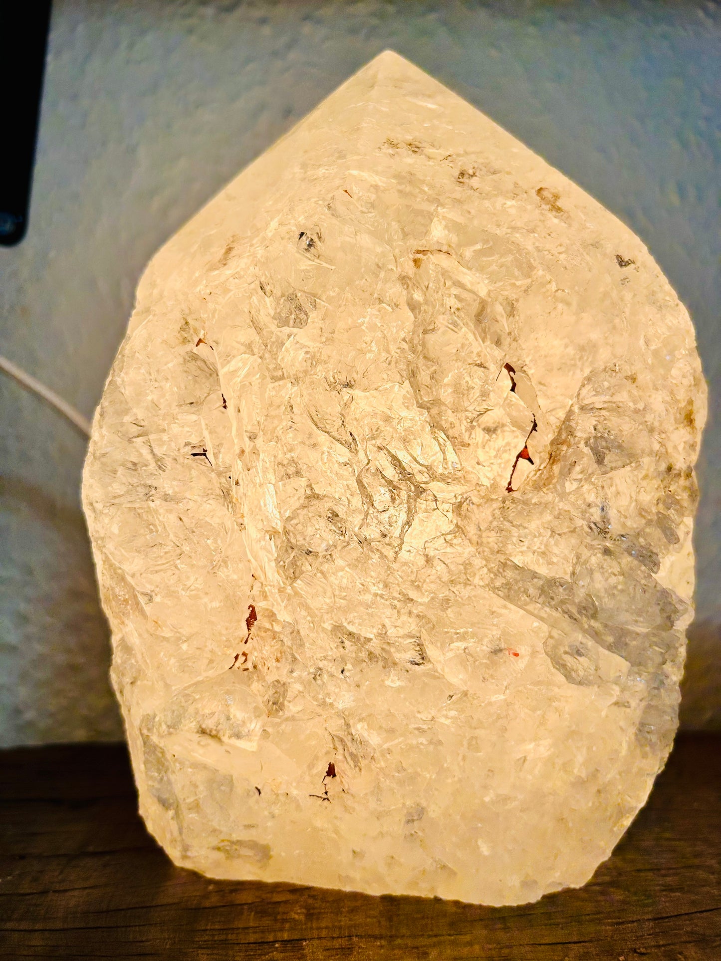Bergkristall Lampe