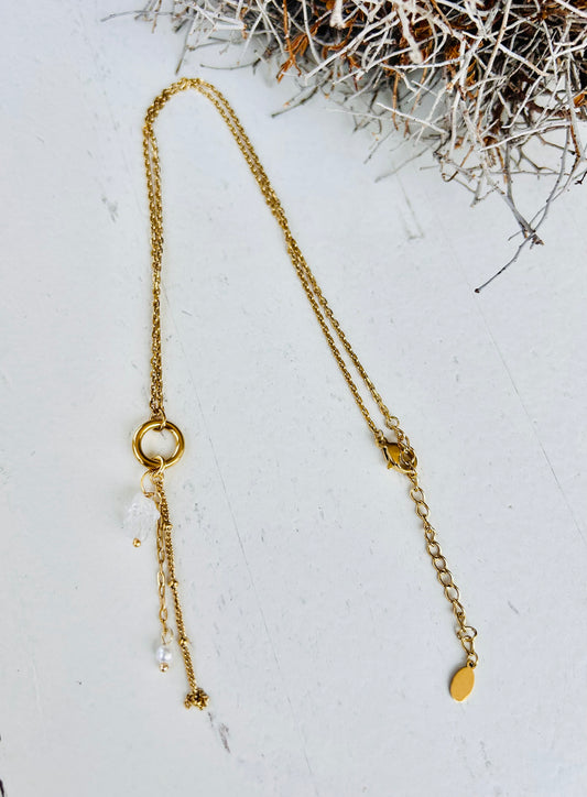 "Stellar Clarity" – Herkimer-Diamant Kette