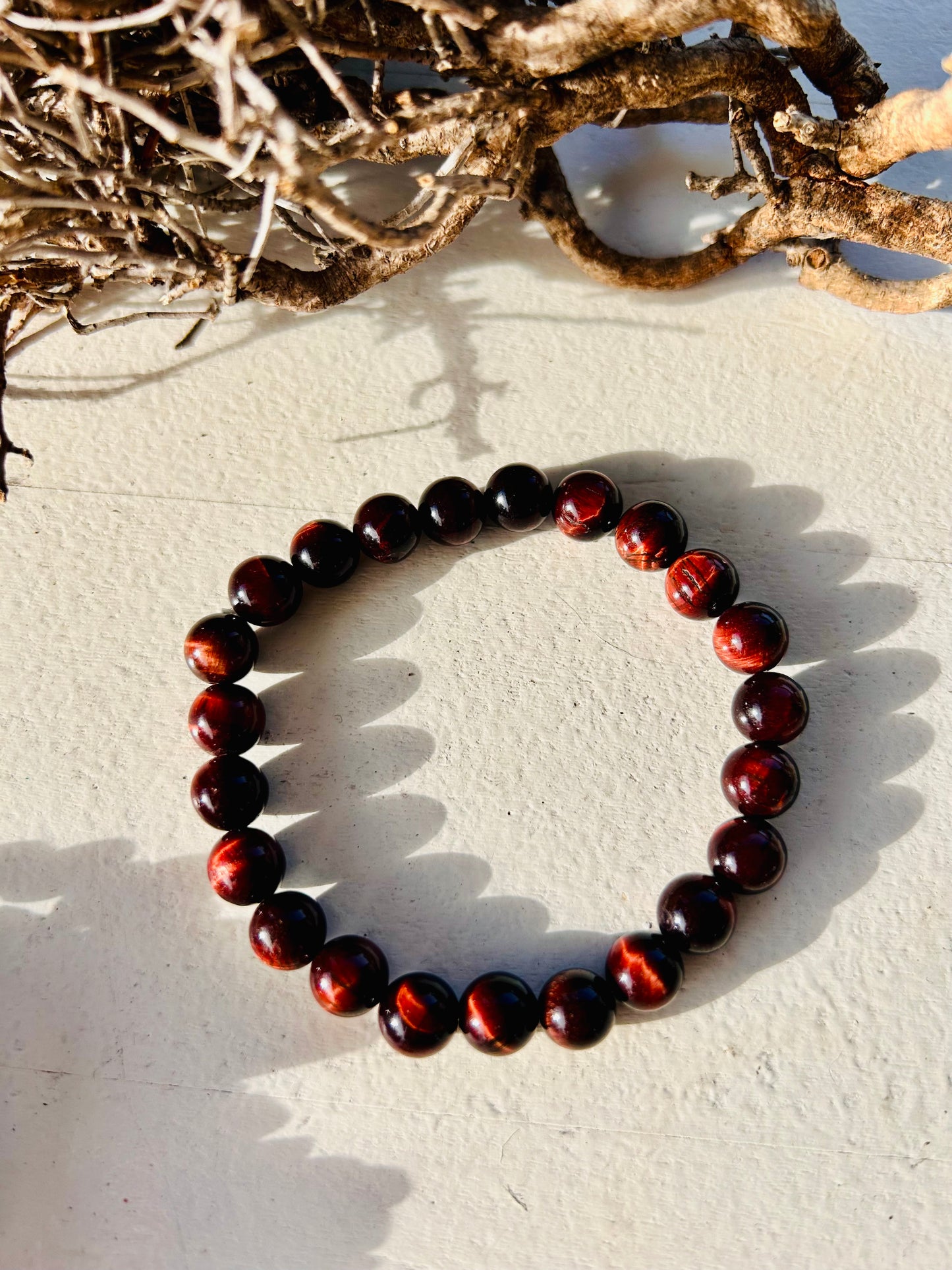 Tigerauge Rot Armband