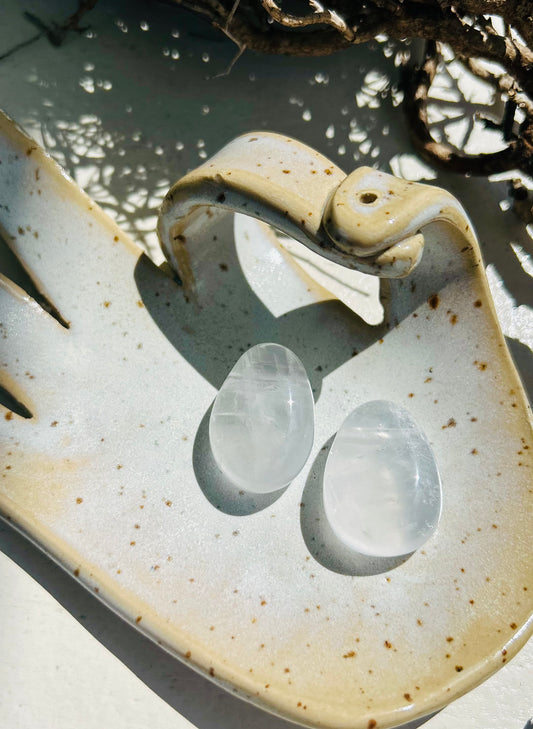 Girasol Anhänger | Trommelstein gebohrt inklusive Lederband