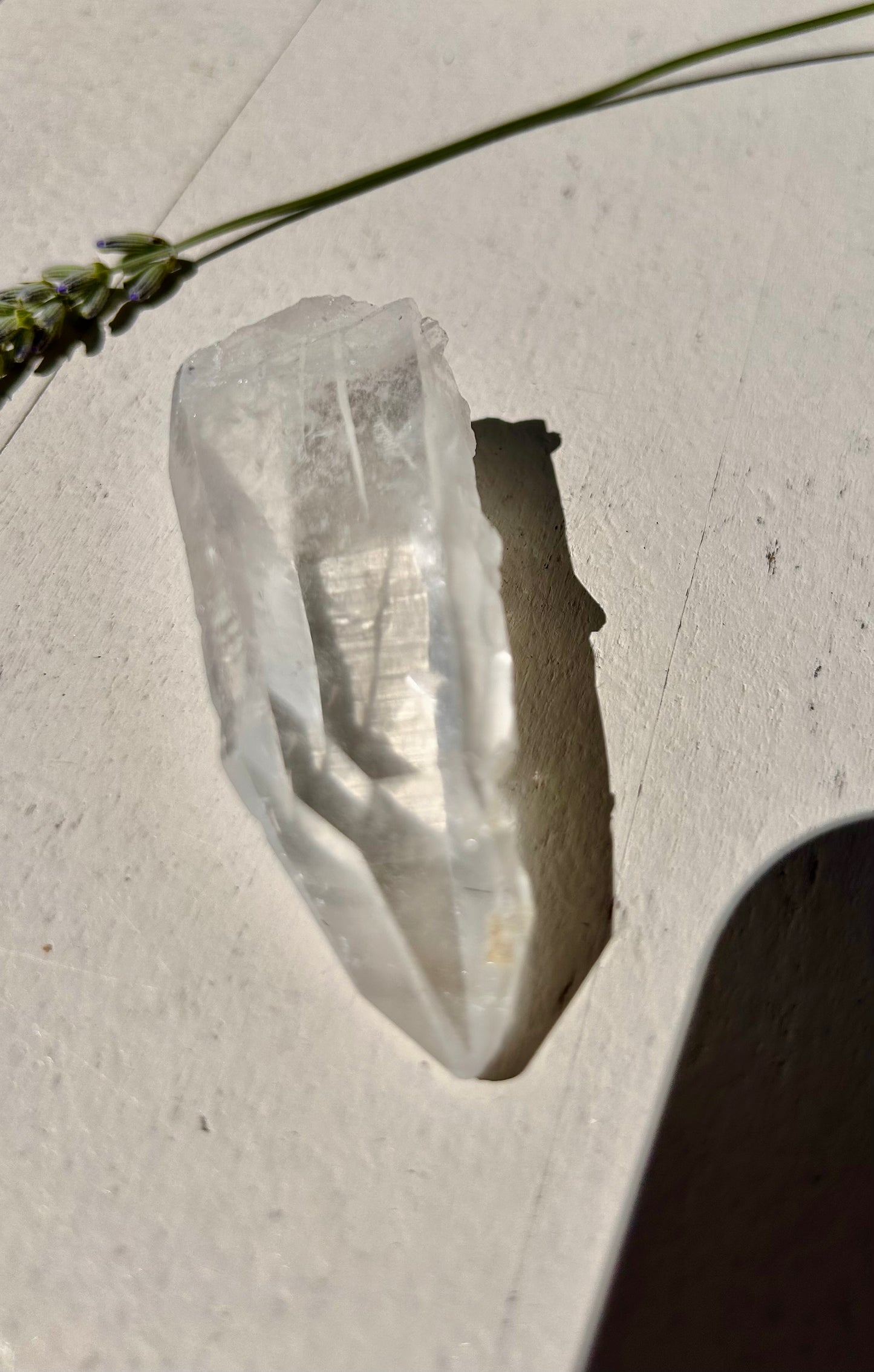 Bergkristallspitze mit Fenster | Unikat