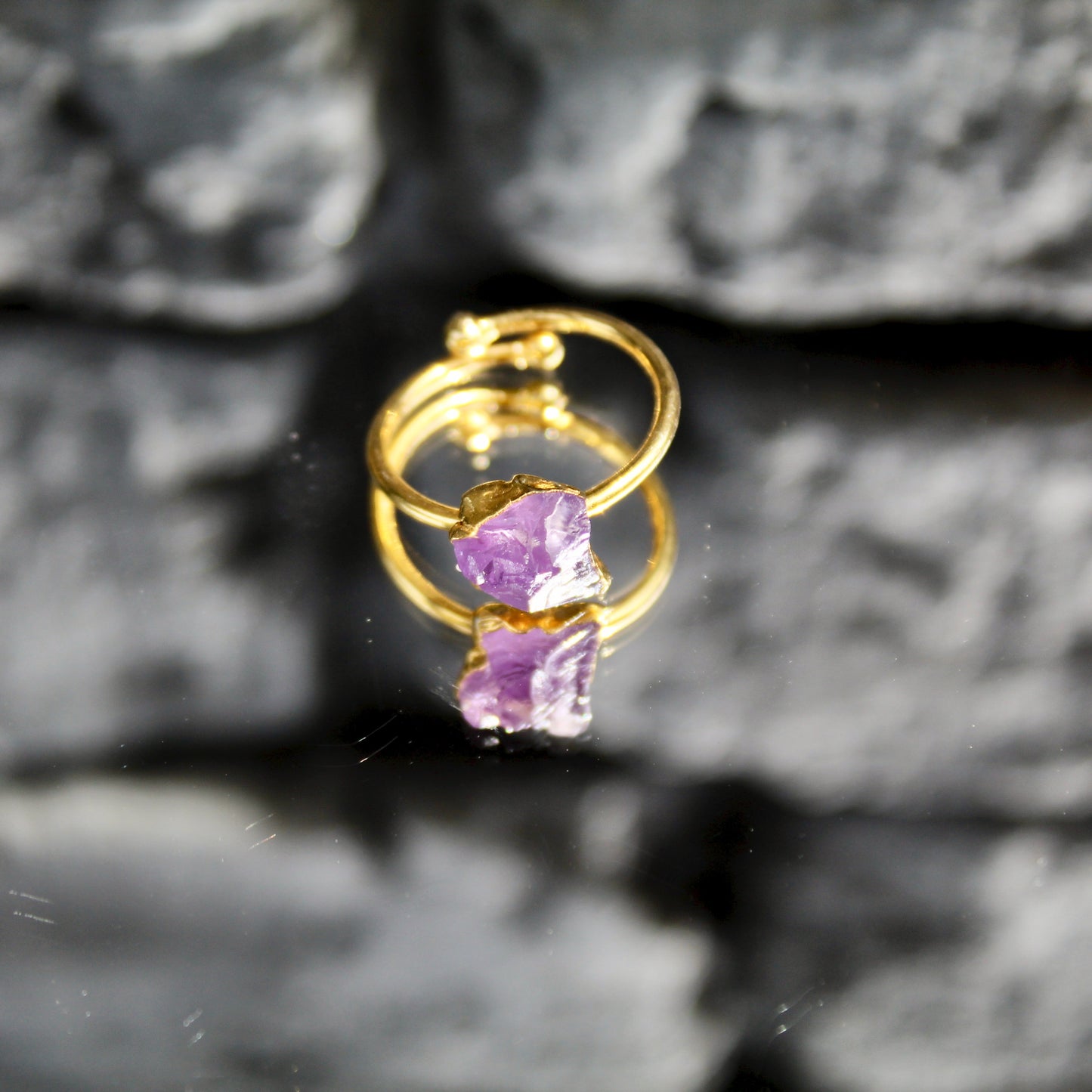 Ring | Mondstein | Amethyst | Peridot | Bergristall