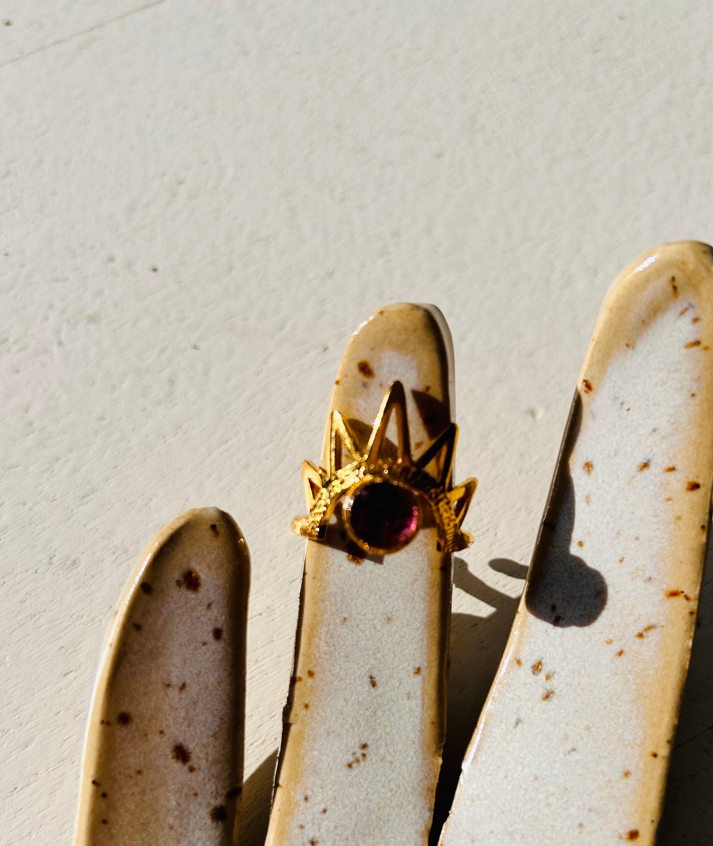 Ring - Isis Regenbogenmondstein | Onyx | Carneol | Amethyst