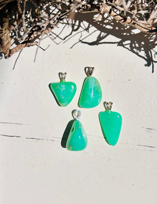 Chrysopras Anhänger