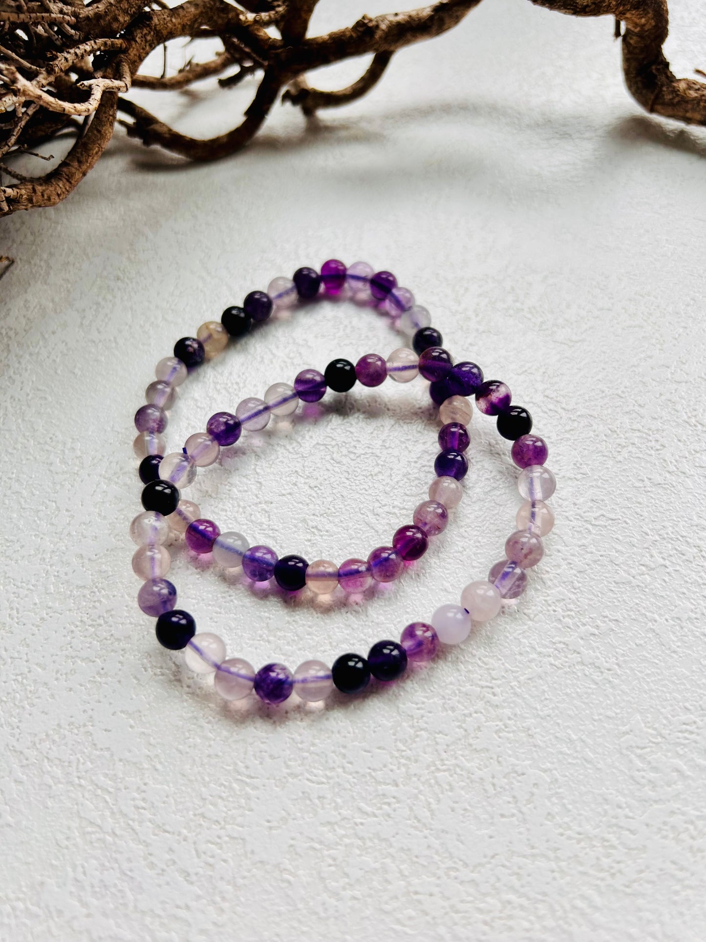 Fluorit Armband – violett
