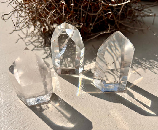 Bergkristall Spitze poliert klein