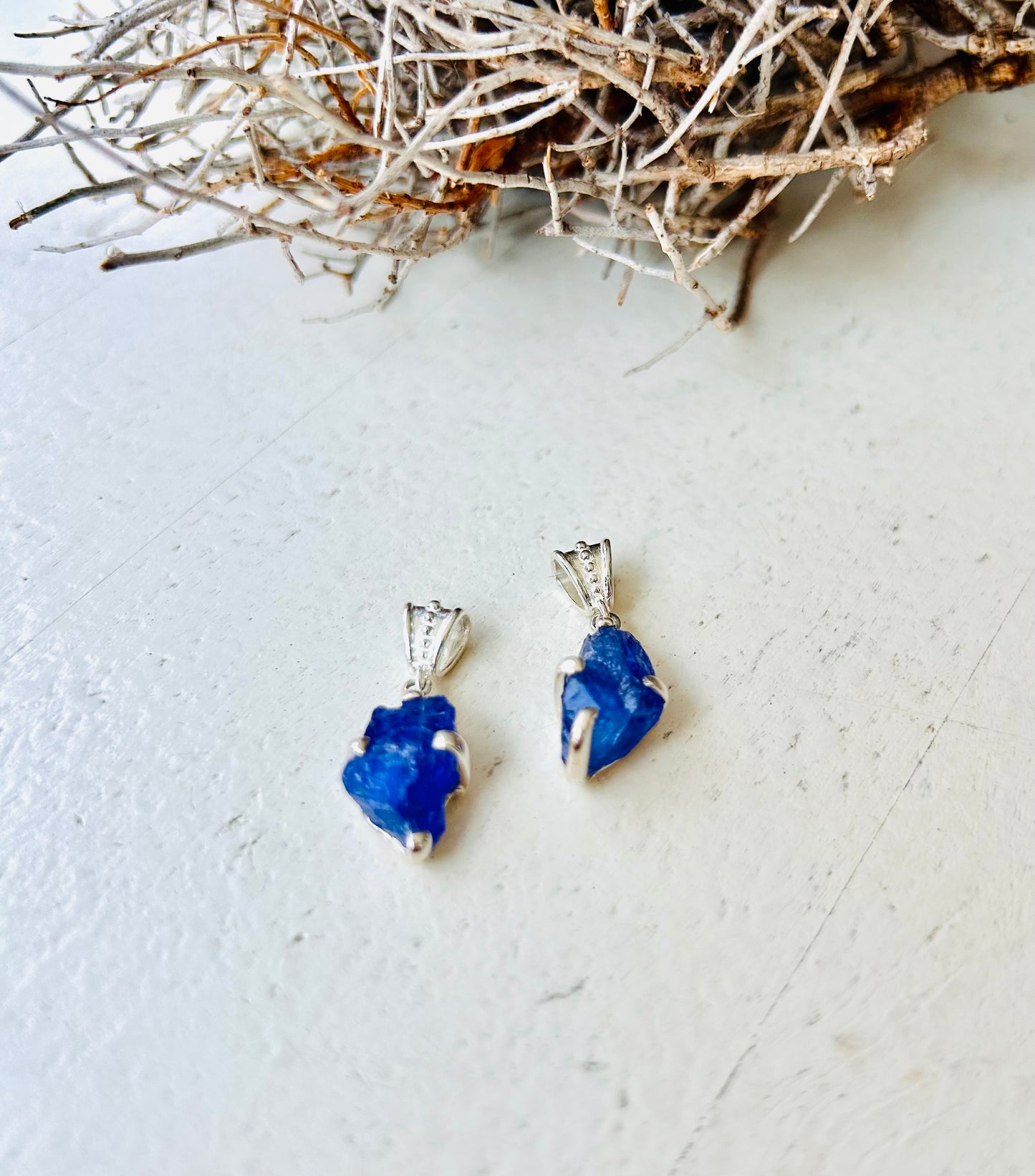 Tansanit Kettenanhänger – 925 Silber