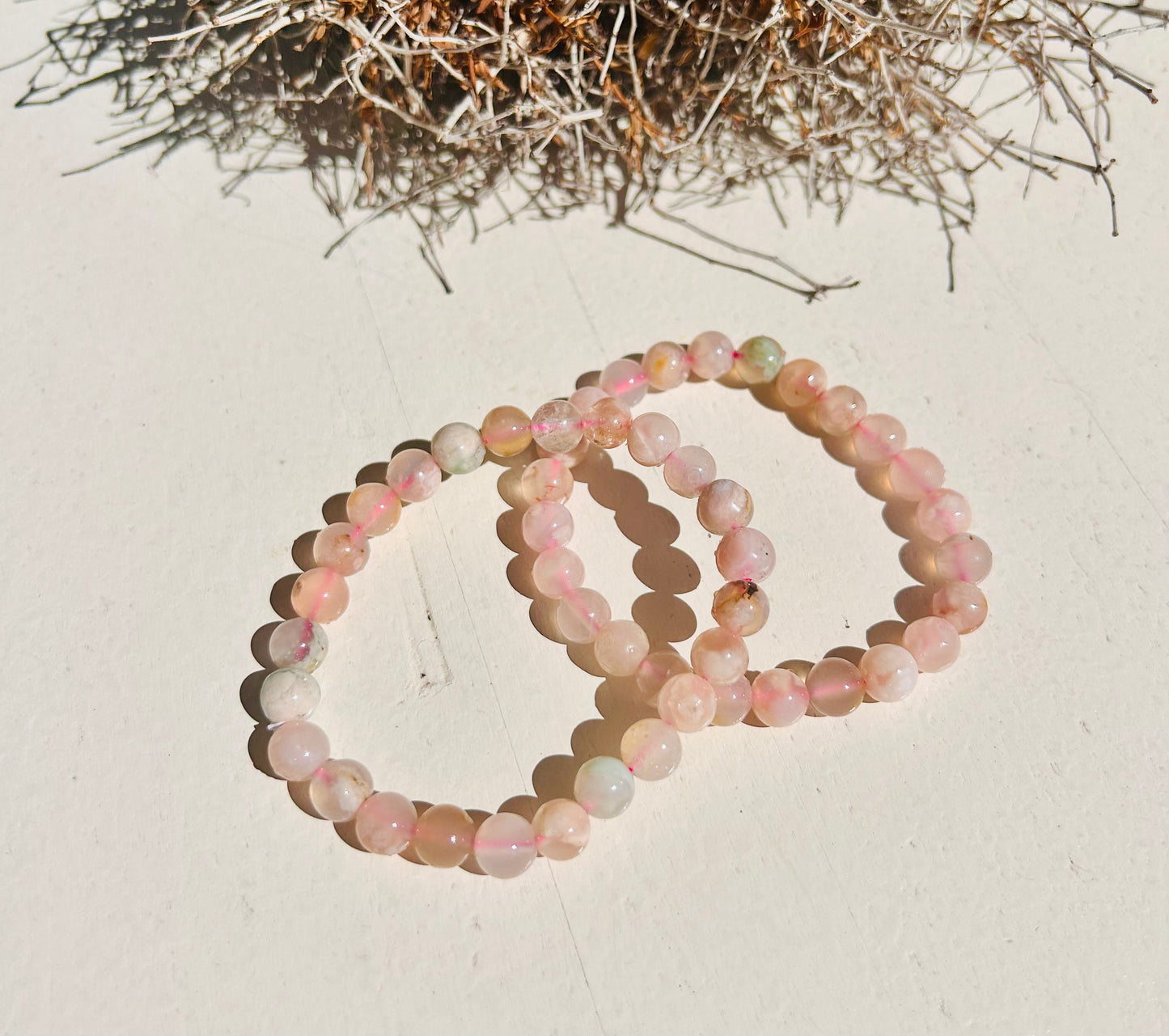 Kirschblüten Achat Armband
