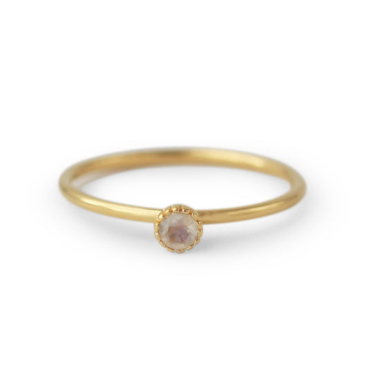 Mondstein Ring | 925 Silber vergoldet