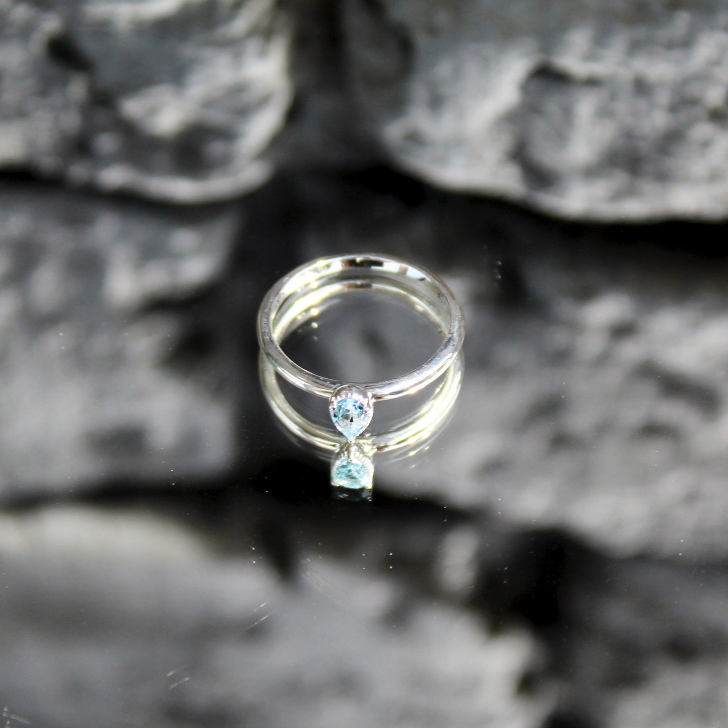 Topas Teardrop Ring