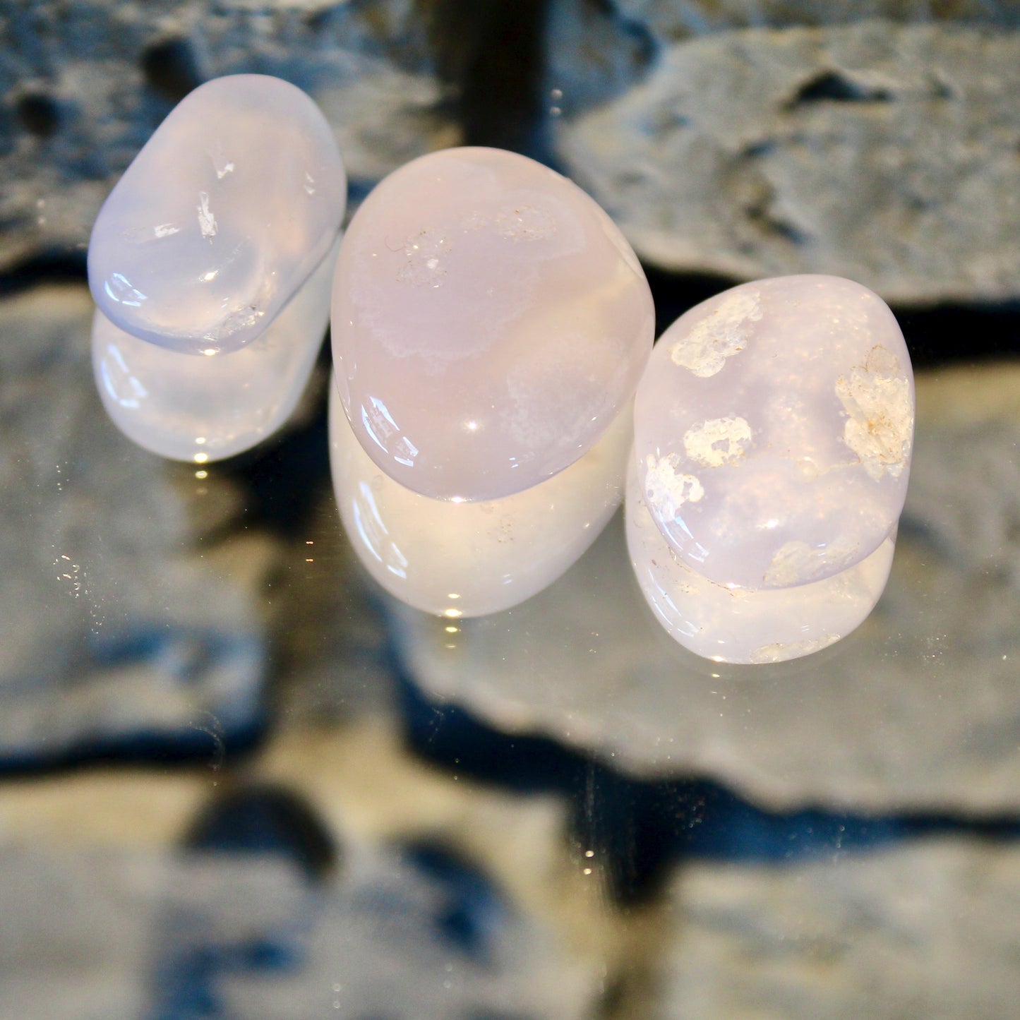 Chalcedon | Blau | Trommelstein