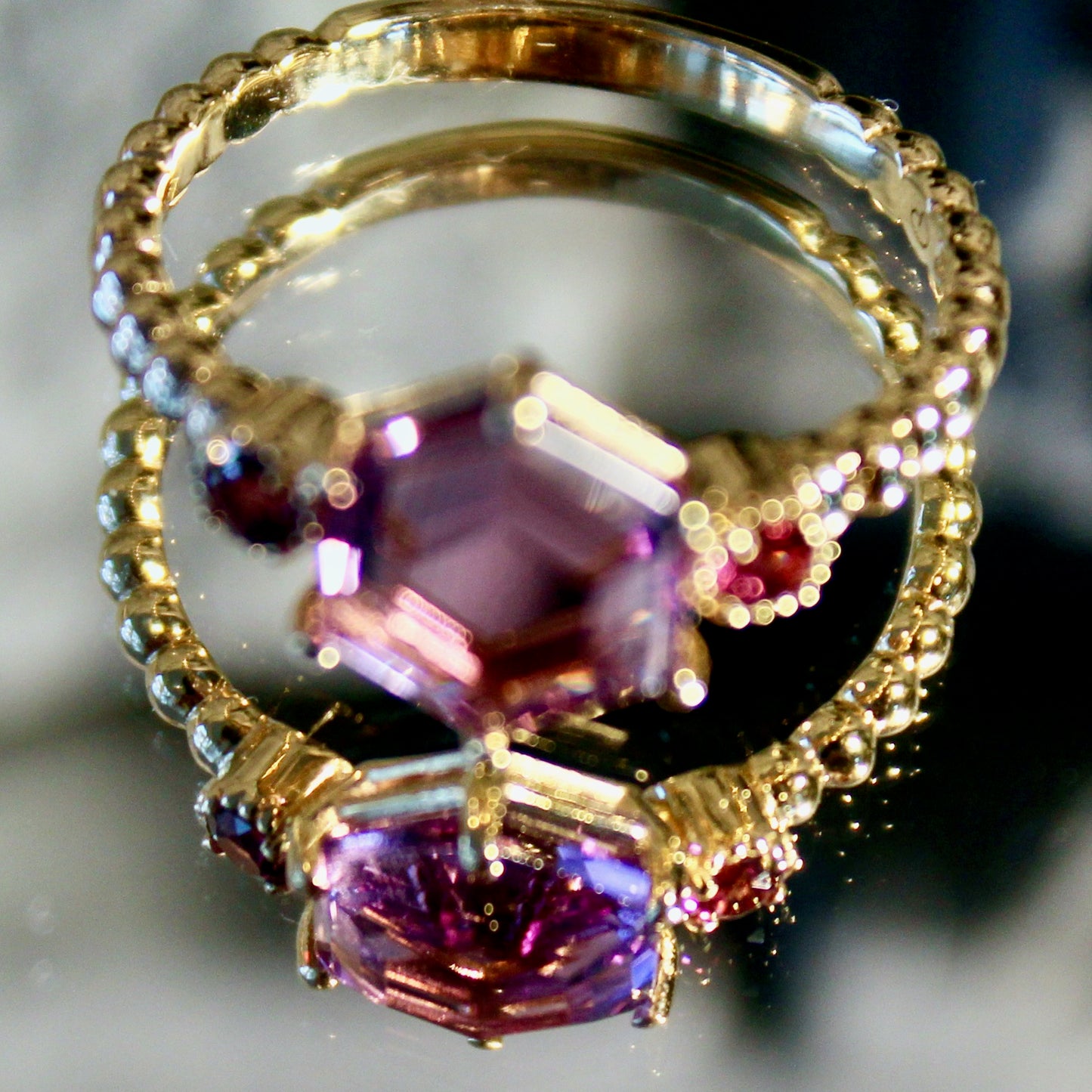 Durga Amethyst | Rhodolith Granat Ring | Einzelsstück