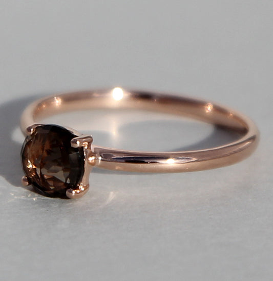 Rauchquarz Ring | Rosegold Limited Edition