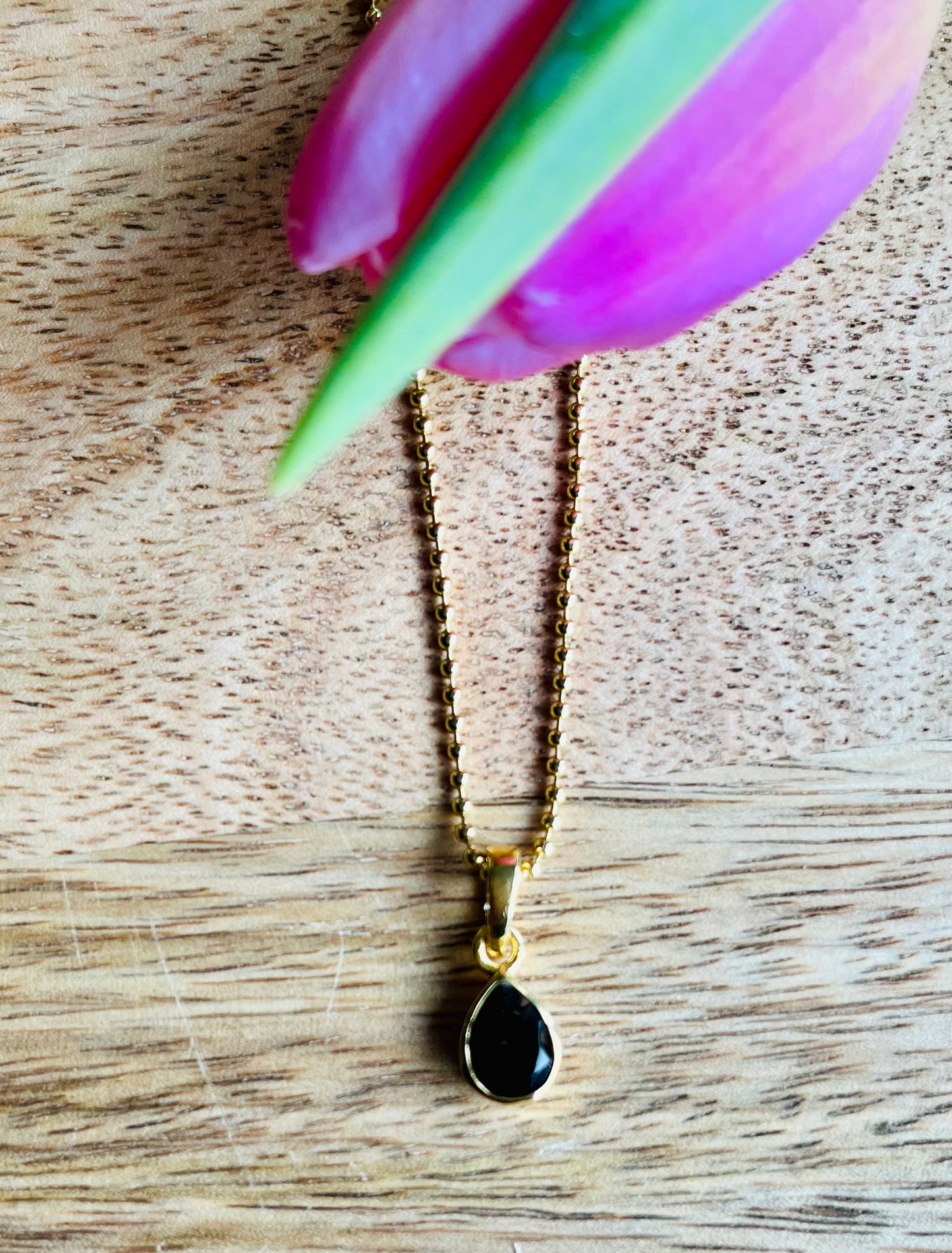 Onyx Anhänger 925 Silber | 24k Gold | Limited Edition