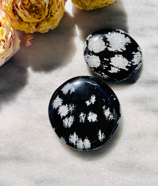 Schneeflockenobsidian - Scheibenstein