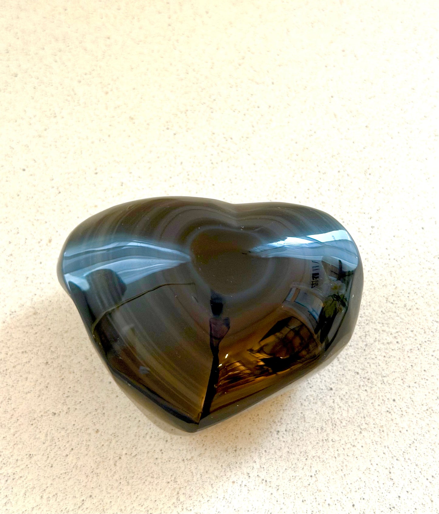 Regenbogen-Obsidian Herz | Einzelstück