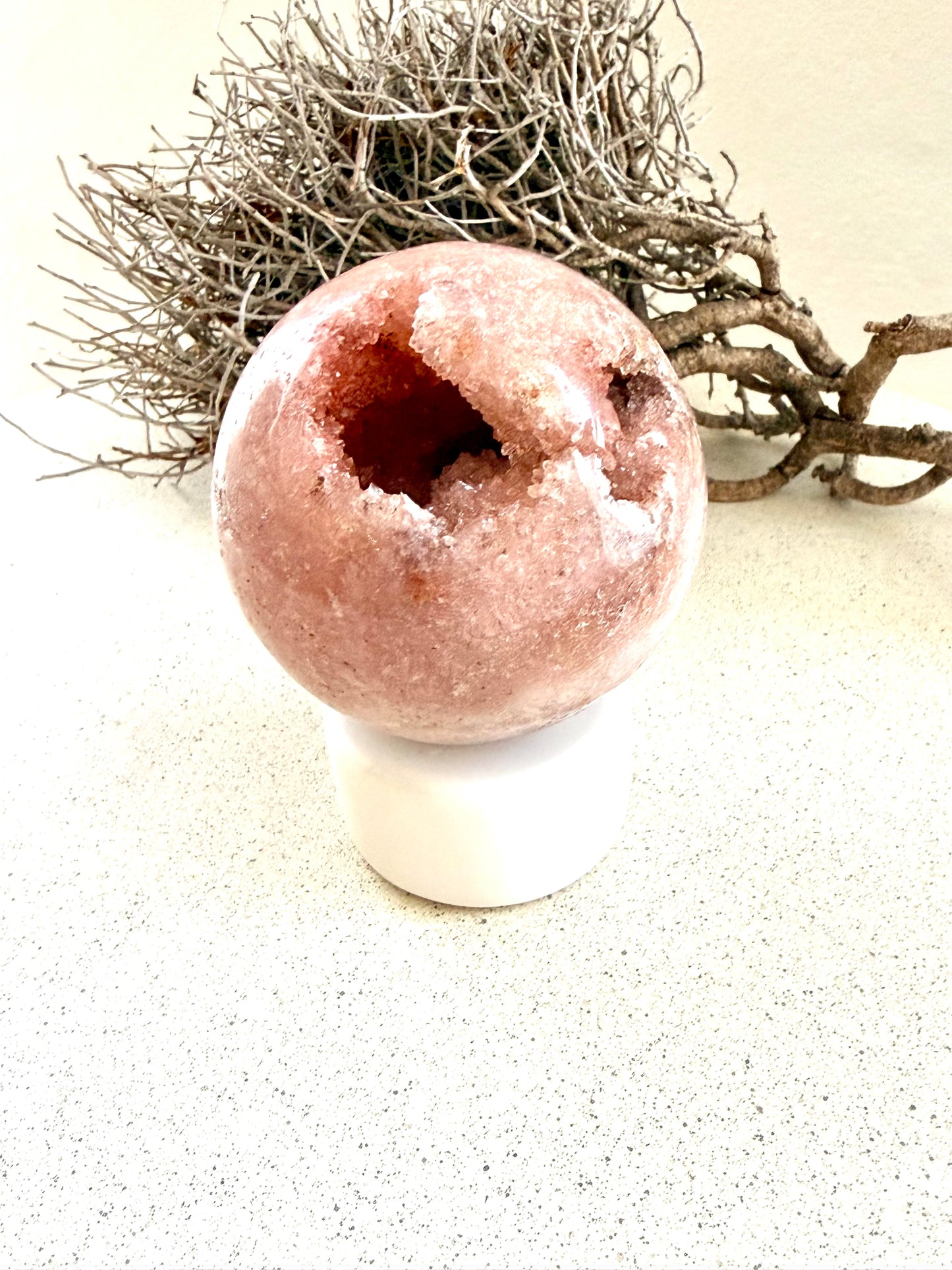 Pink Amethyst Kugel · Einzelstück