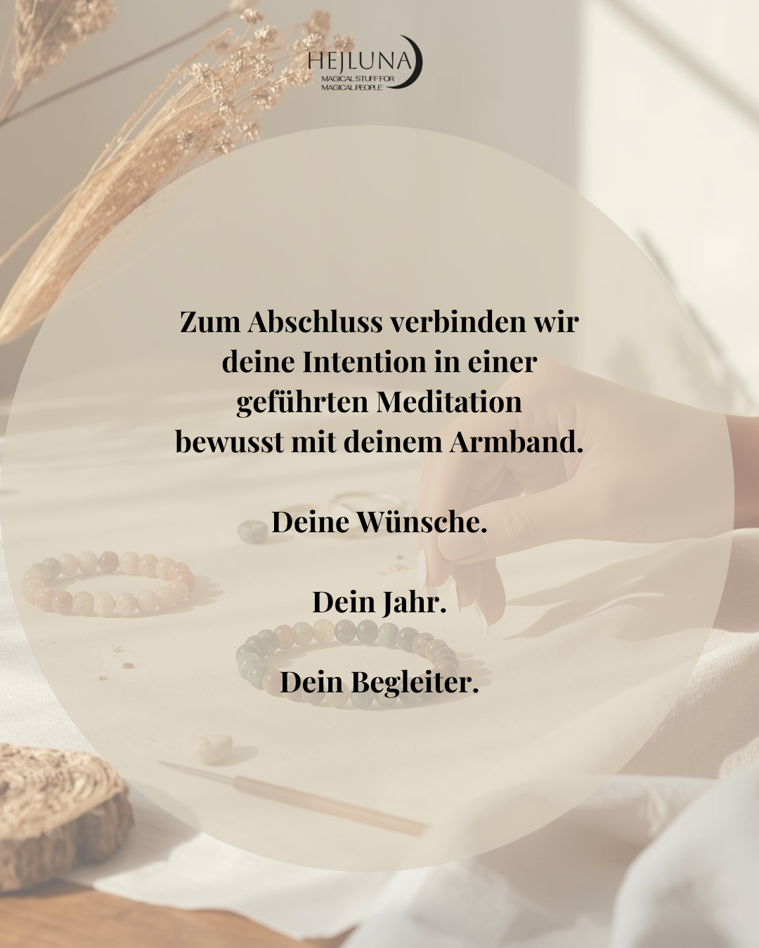 Workshop | Create Your Own Year One Bracelet · One Year · One Intention | Einführungspreis