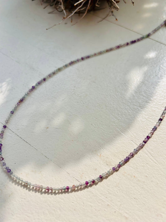 Fluorit – Zarte Edelstein-Kette