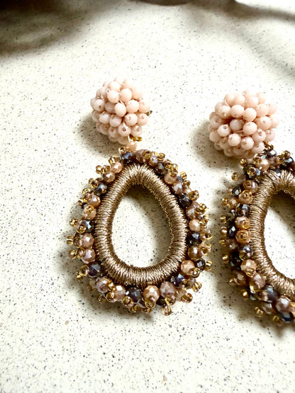 NOIRÉ – facettierte Statement-Ohrringe (Unikat)