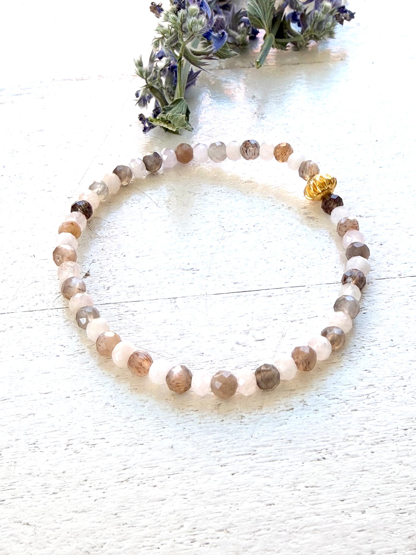 Rhiannon - Armband | Mondstein Morganit Kunzit Armband  Limited Edition