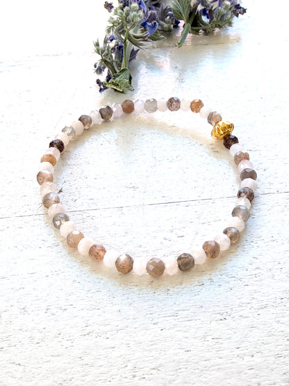 Rhiannon - Armband | Mondstein Morganit Kunzit Armband  Limited Edition
