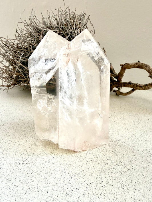 Bergkristall Zwillingsquarz · Einzelstück