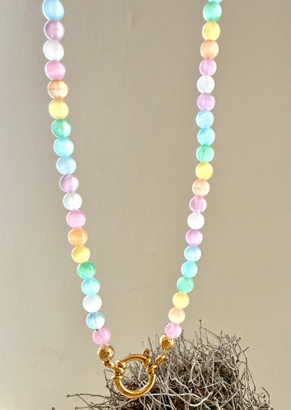 Selenit Choker „Aura Glow" | Limited Edition
