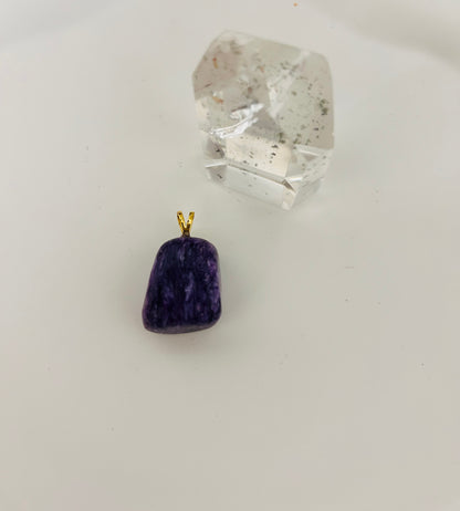 Charoit Anhänger Gold | Silber
