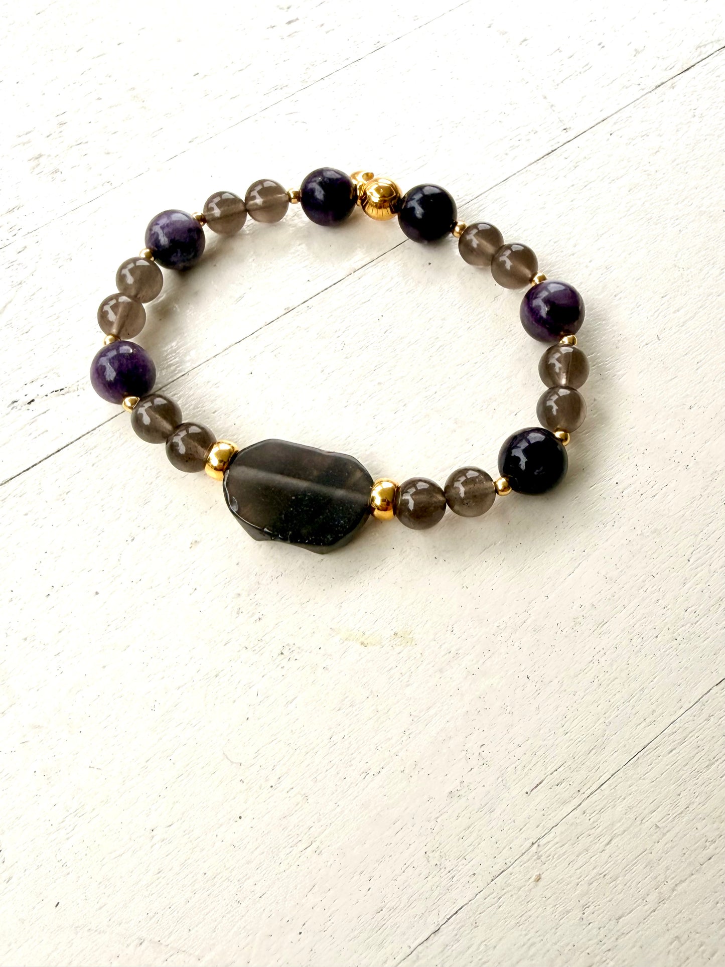 Stardust Collection | Tektit × Sugilith Armband
