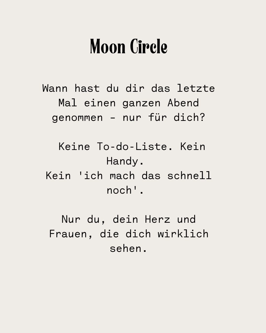 Lumia Moon Circle –  Hirschmond | 29.07.26